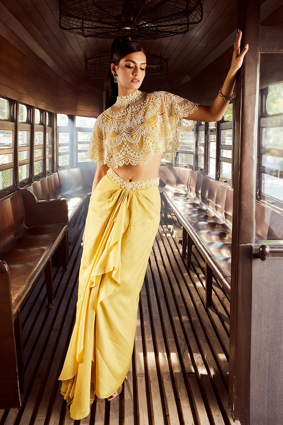 Ice Mustard Skirt