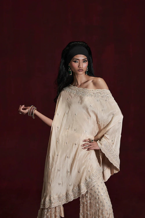 Beige Sharara Set