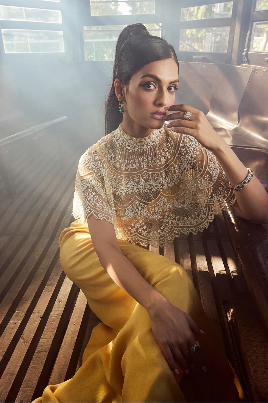 Ice Mustard Skirt