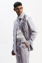 Jacket White Grey