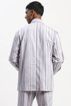 Jacket White Grey