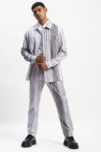 Jacket White Grey