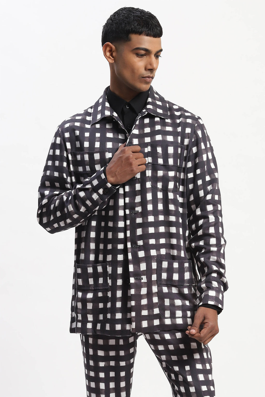 Jacket Black White