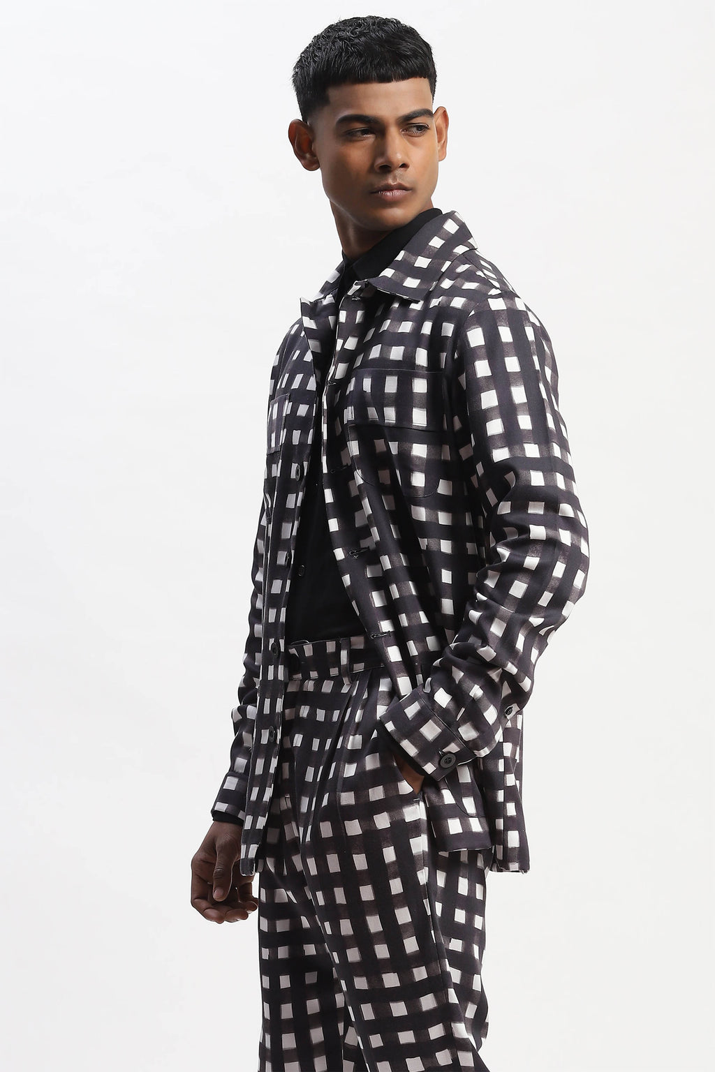Jacket Black White