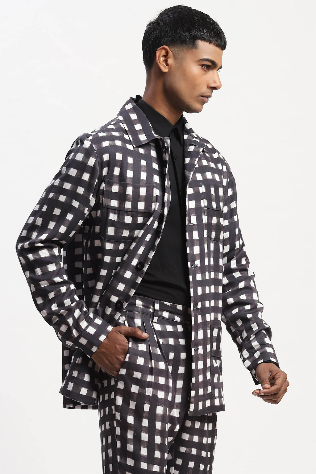 Jacket Black White