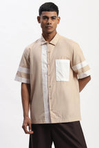 Shirt Beige White