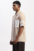 Shirt Beige White