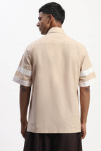 Shirt Beige White