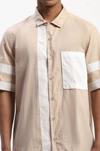 Shirt Beige White