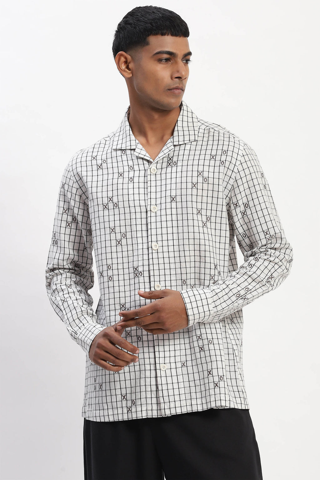 Shirt Black White