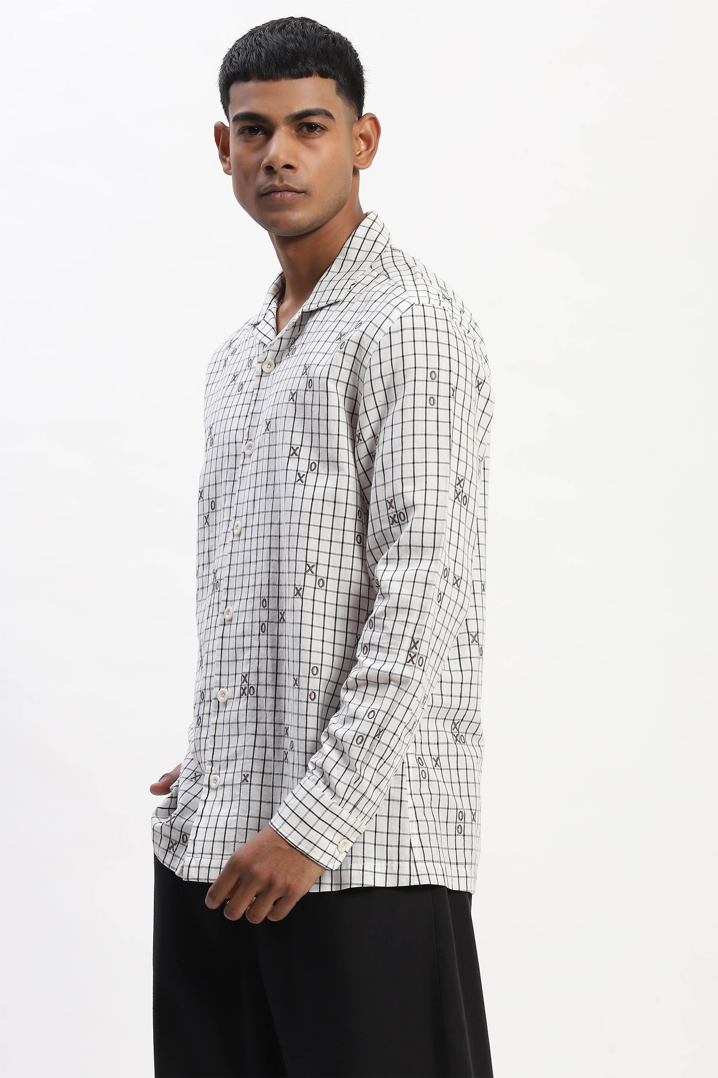 Shirt Black White