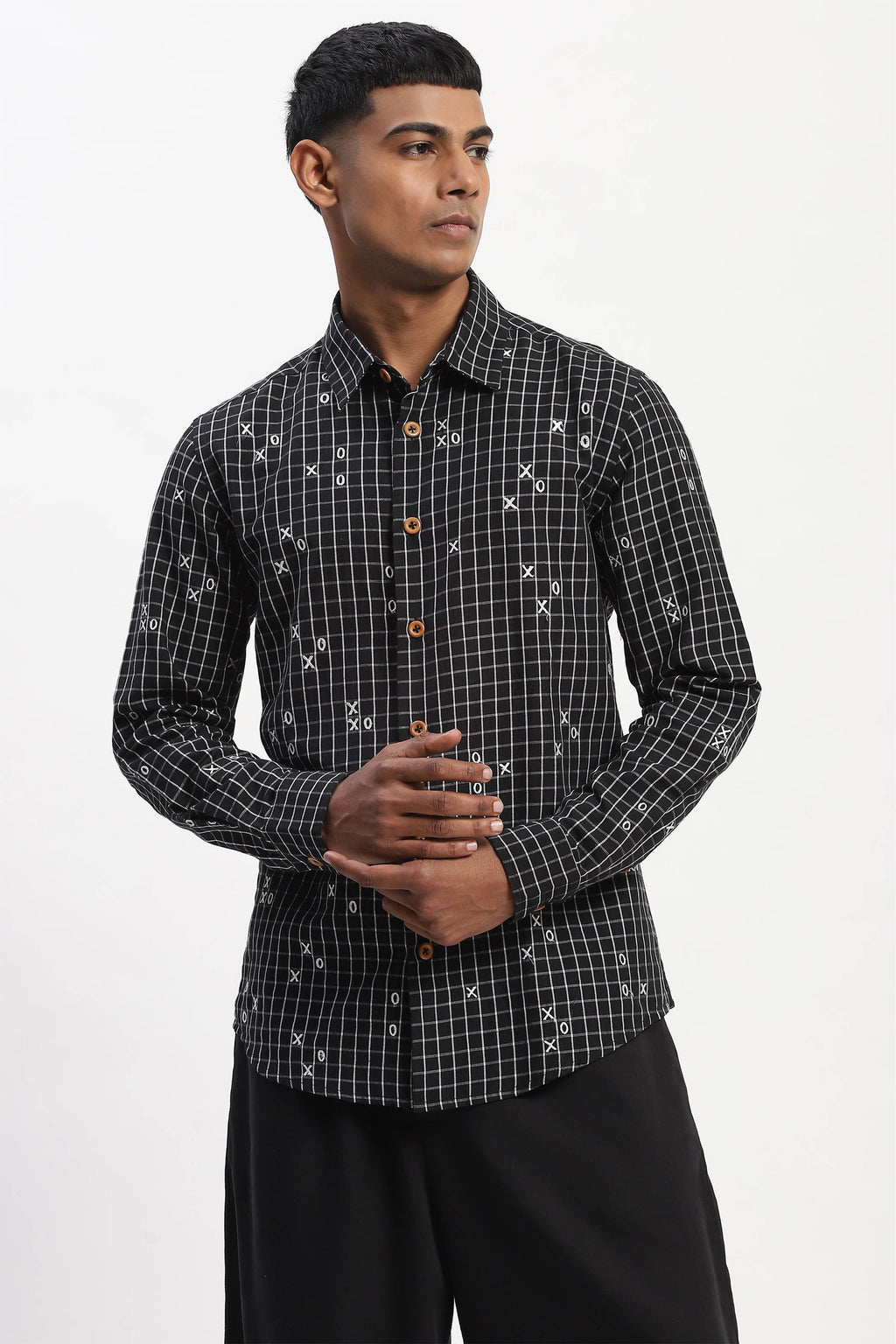 Shirt Black White