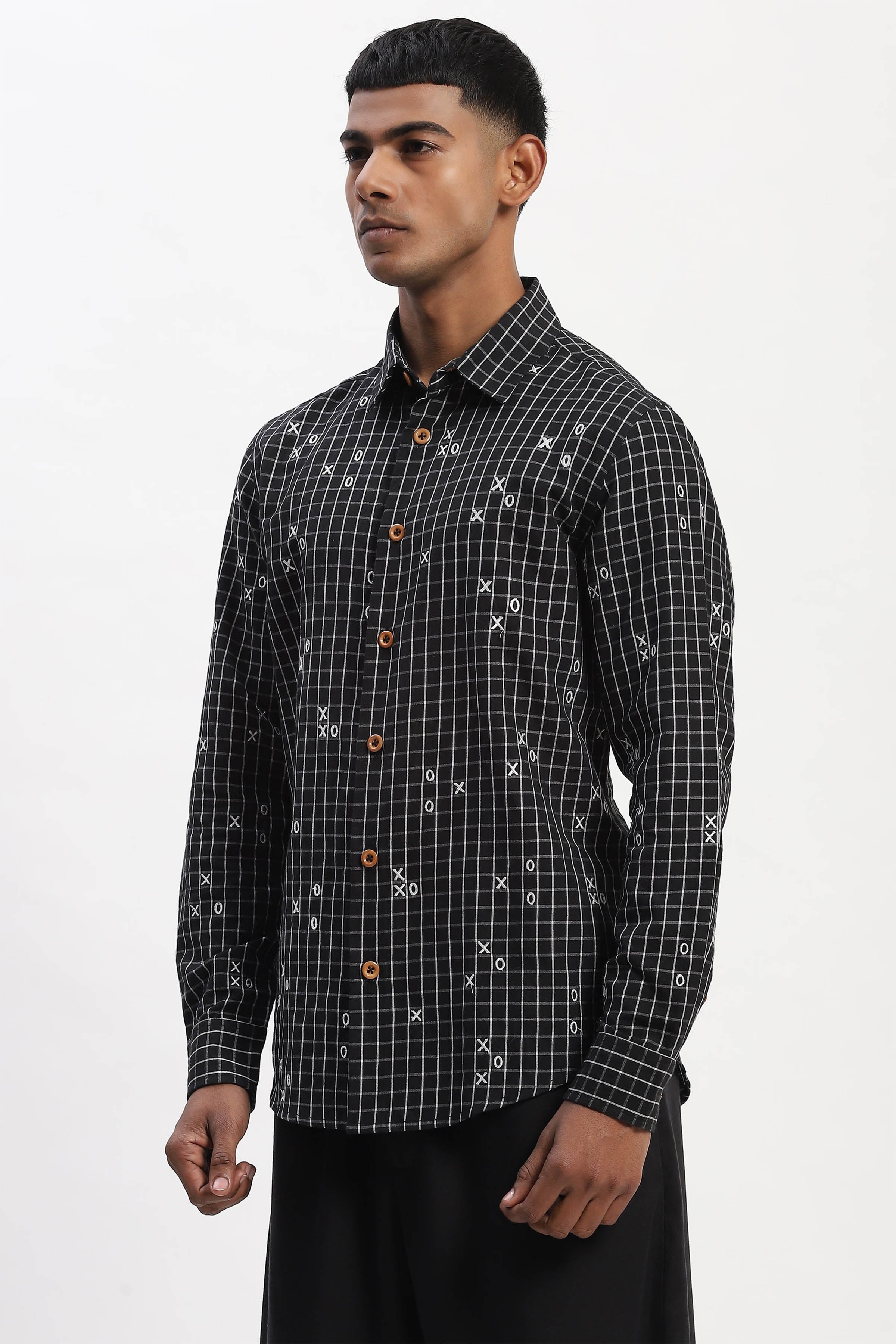 Shirt Black White