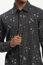 Shirt Black White
