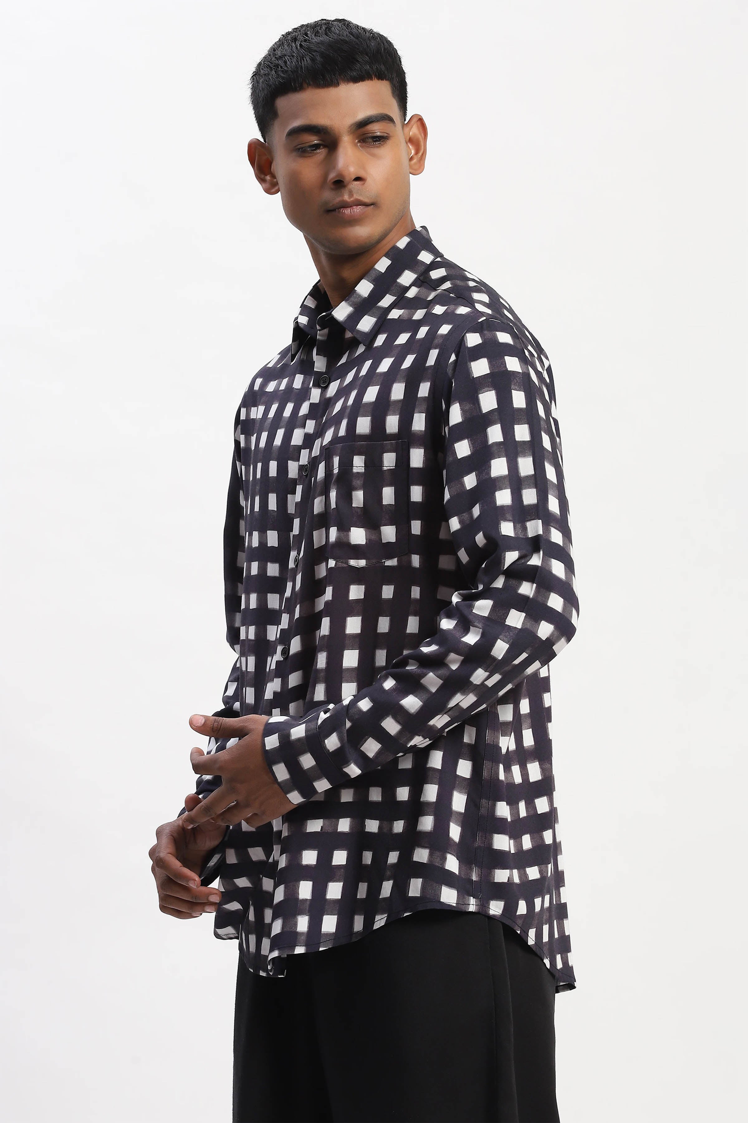 Shirt Black White