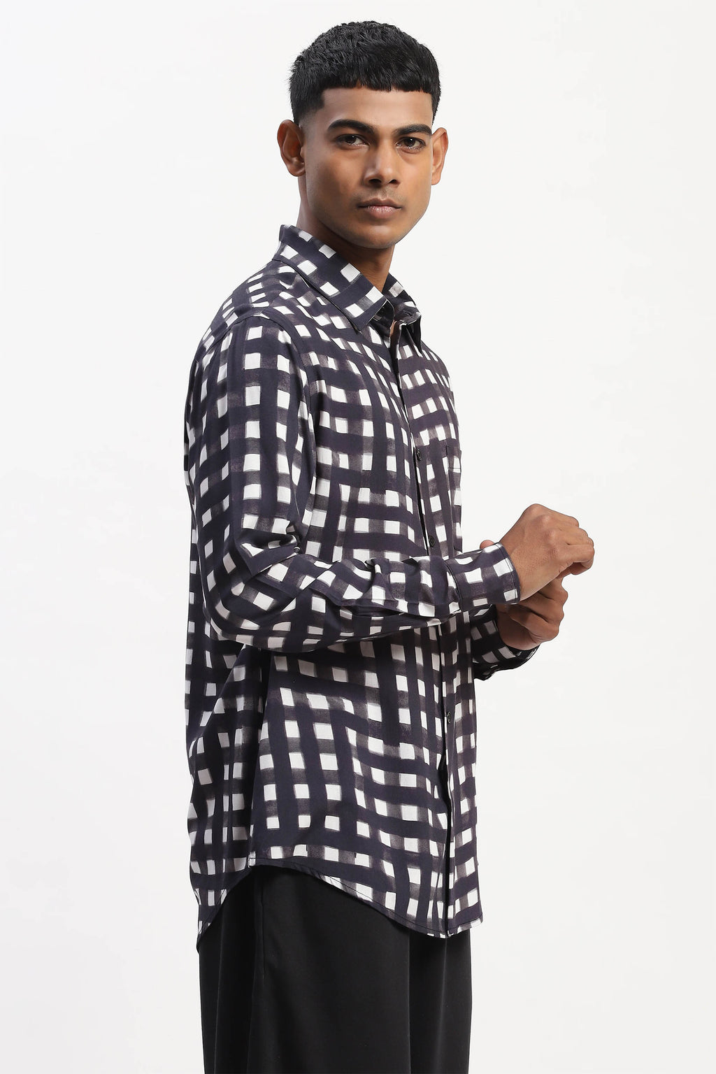 Shirt Black White
