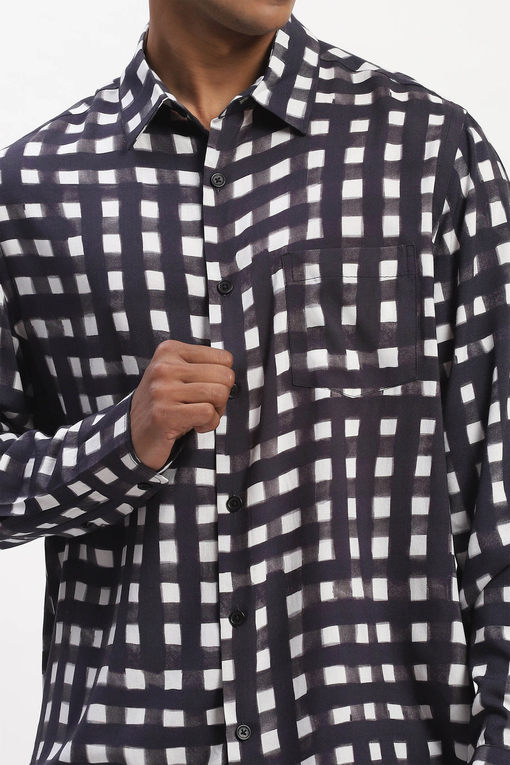 Shirt Black White