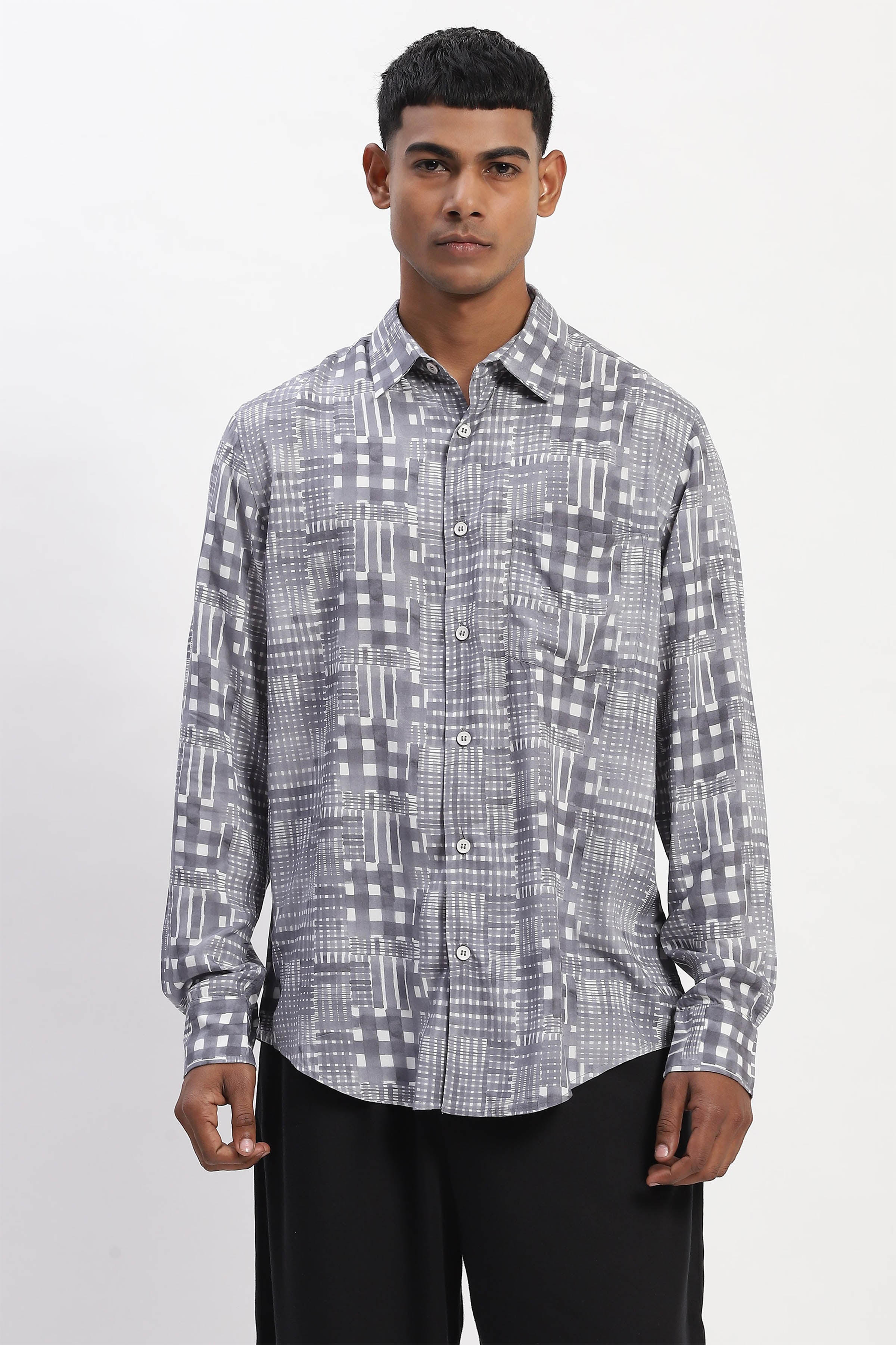 Shirt Black White