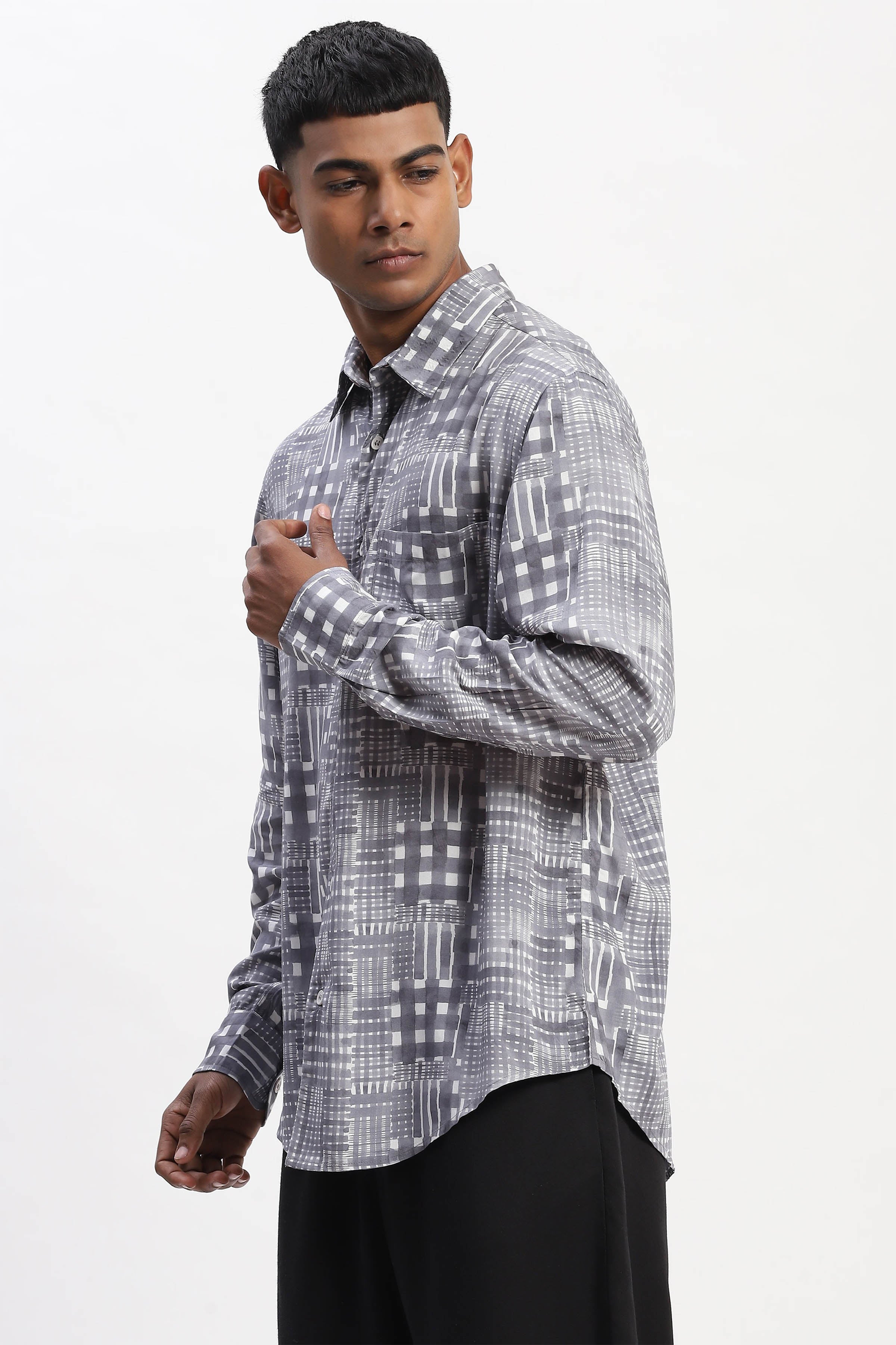 Shirt Black White