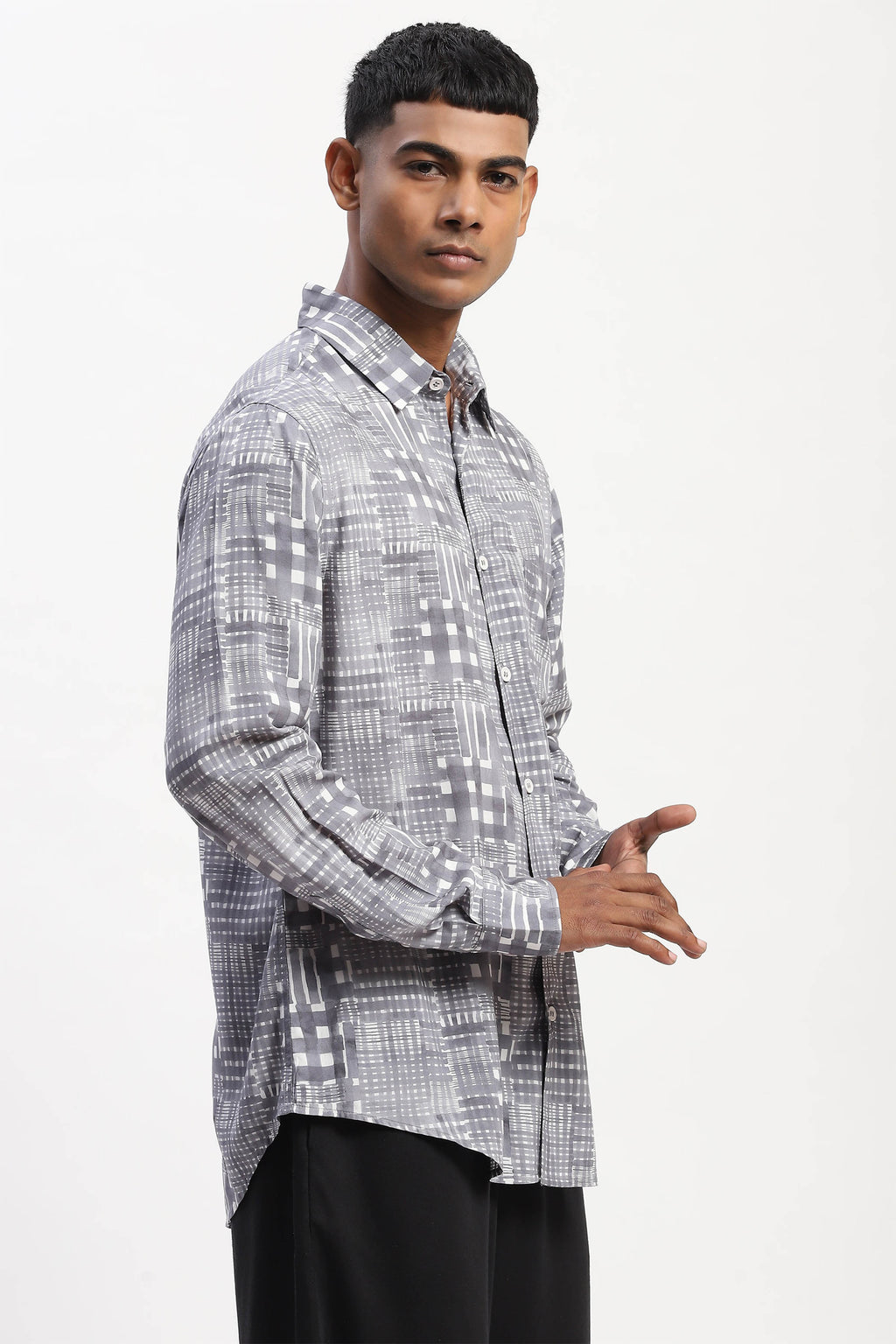 Shirt Black White