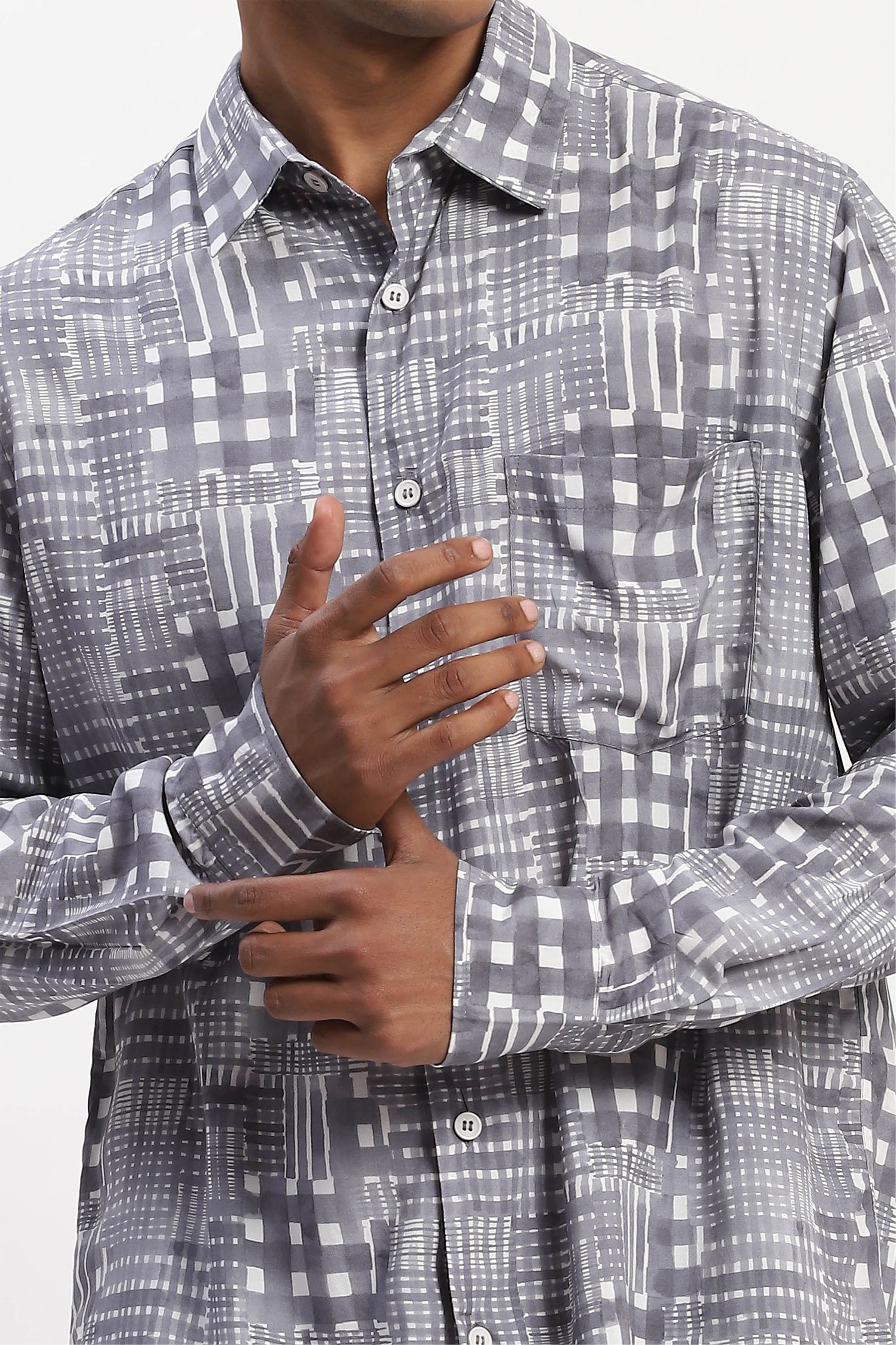 Shirt Black White
