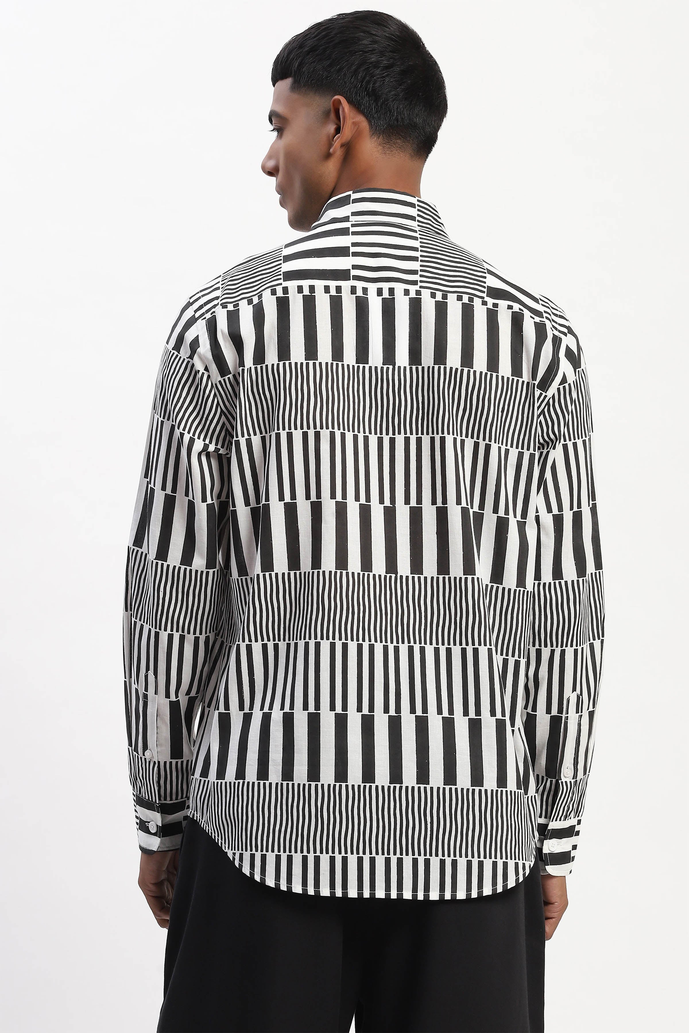 Shirt Black White