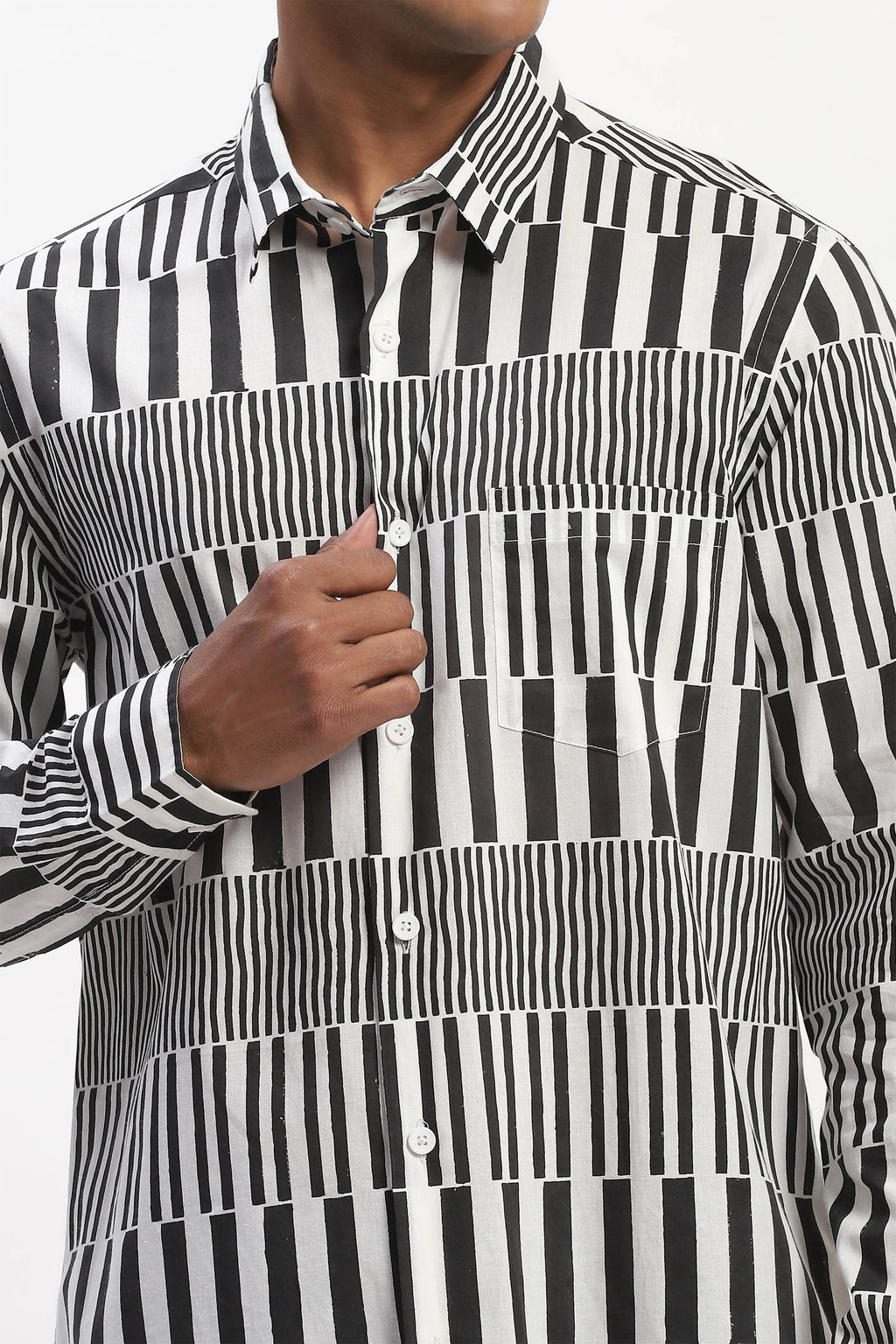 Shirt Black White