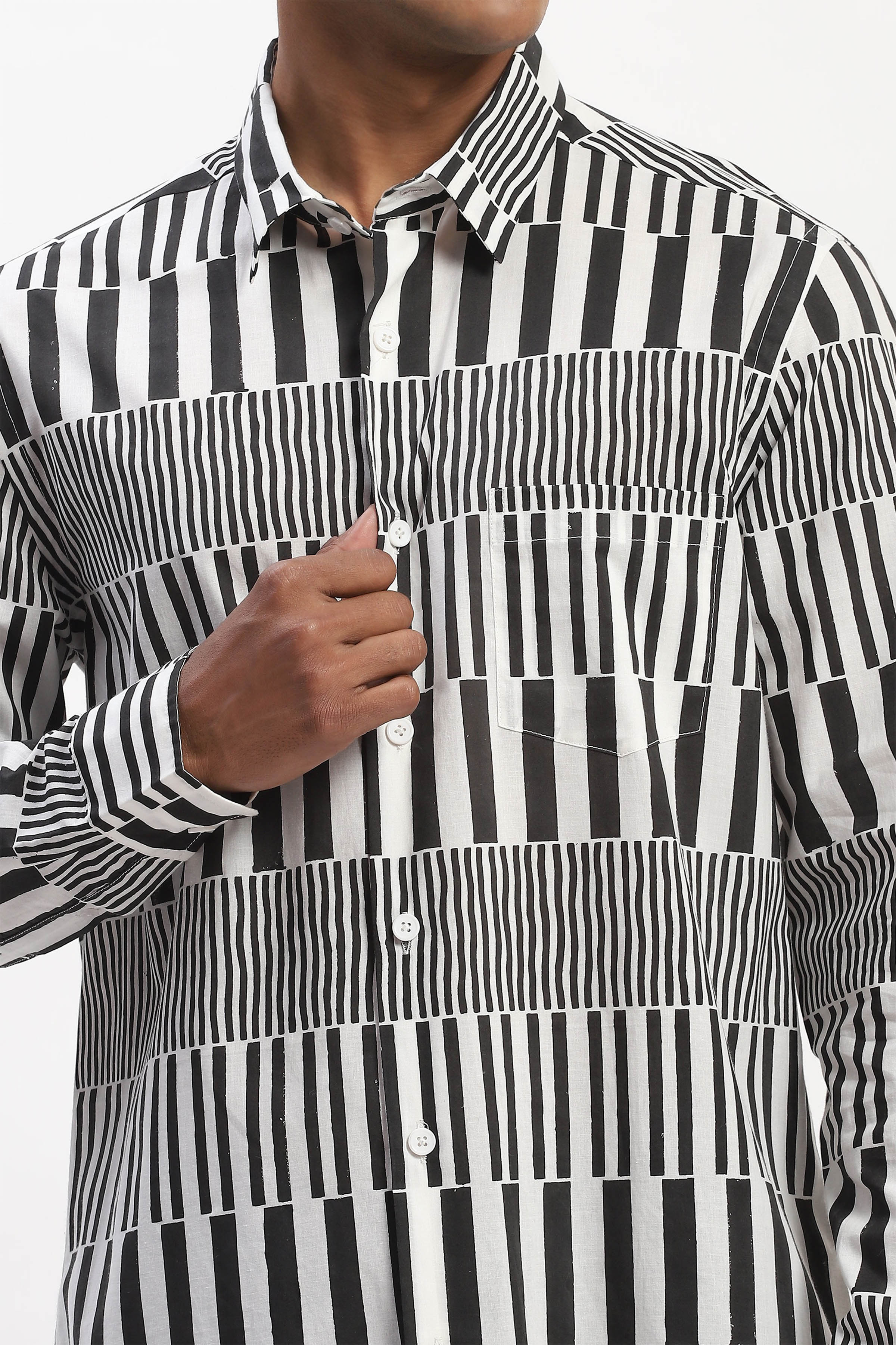 Shirt Black White