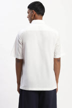 Shirt White Blue