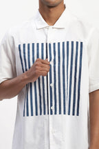 Shirt White Blue