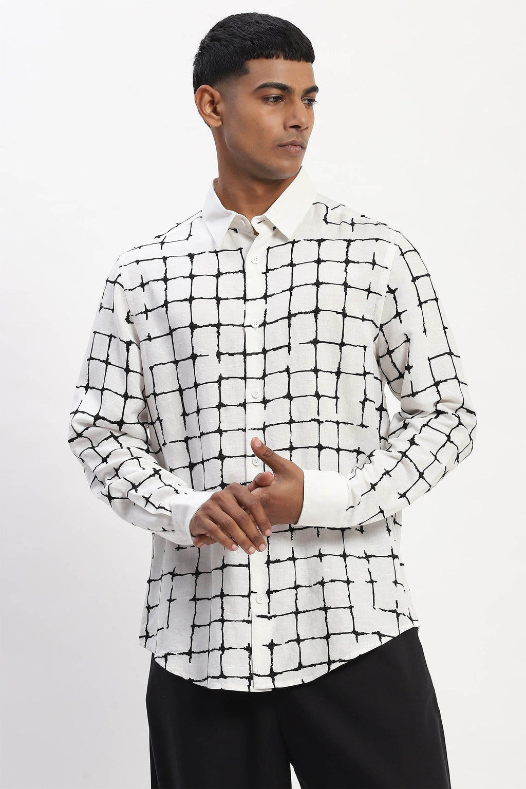 Shirt Black White