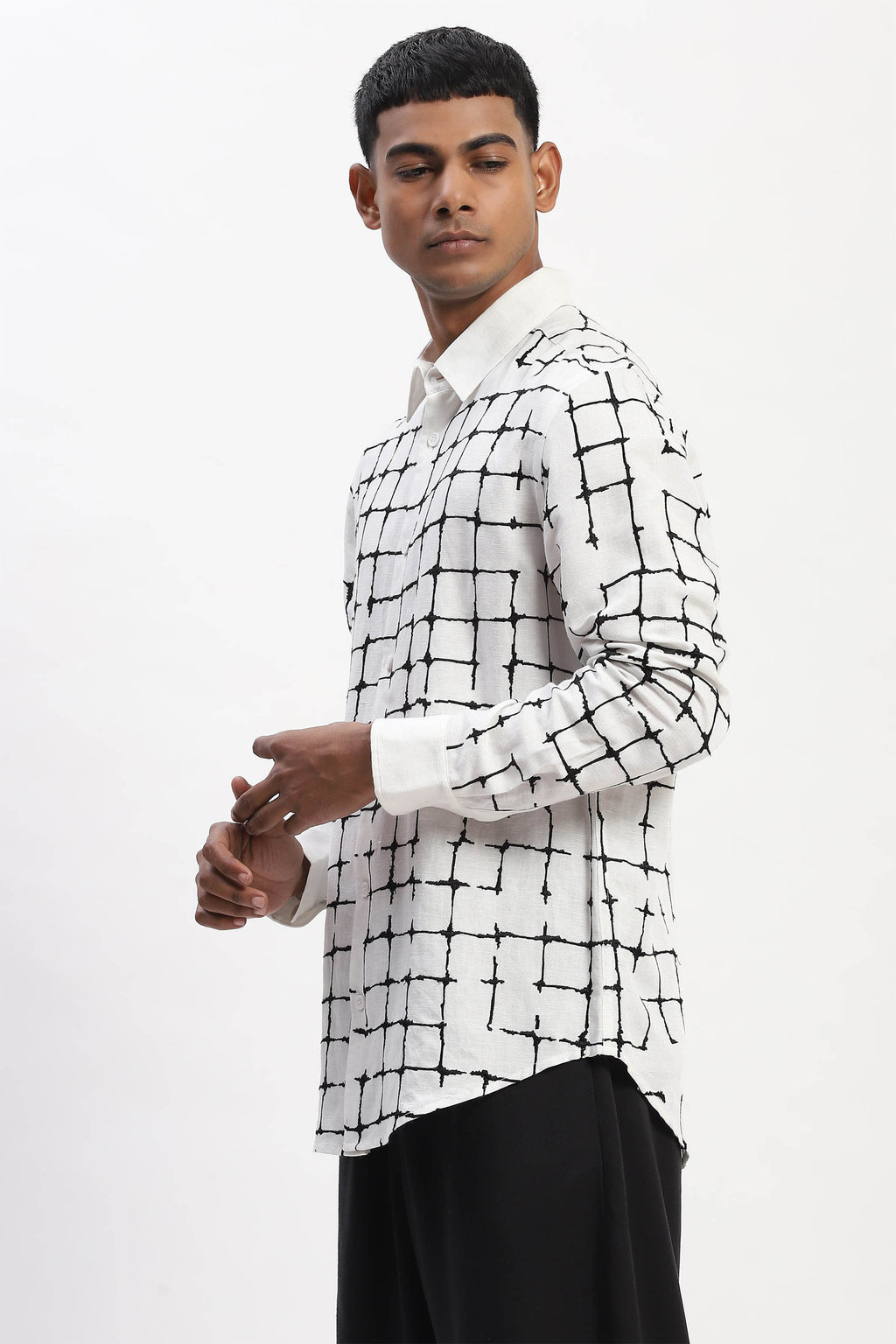 Shirt Black White