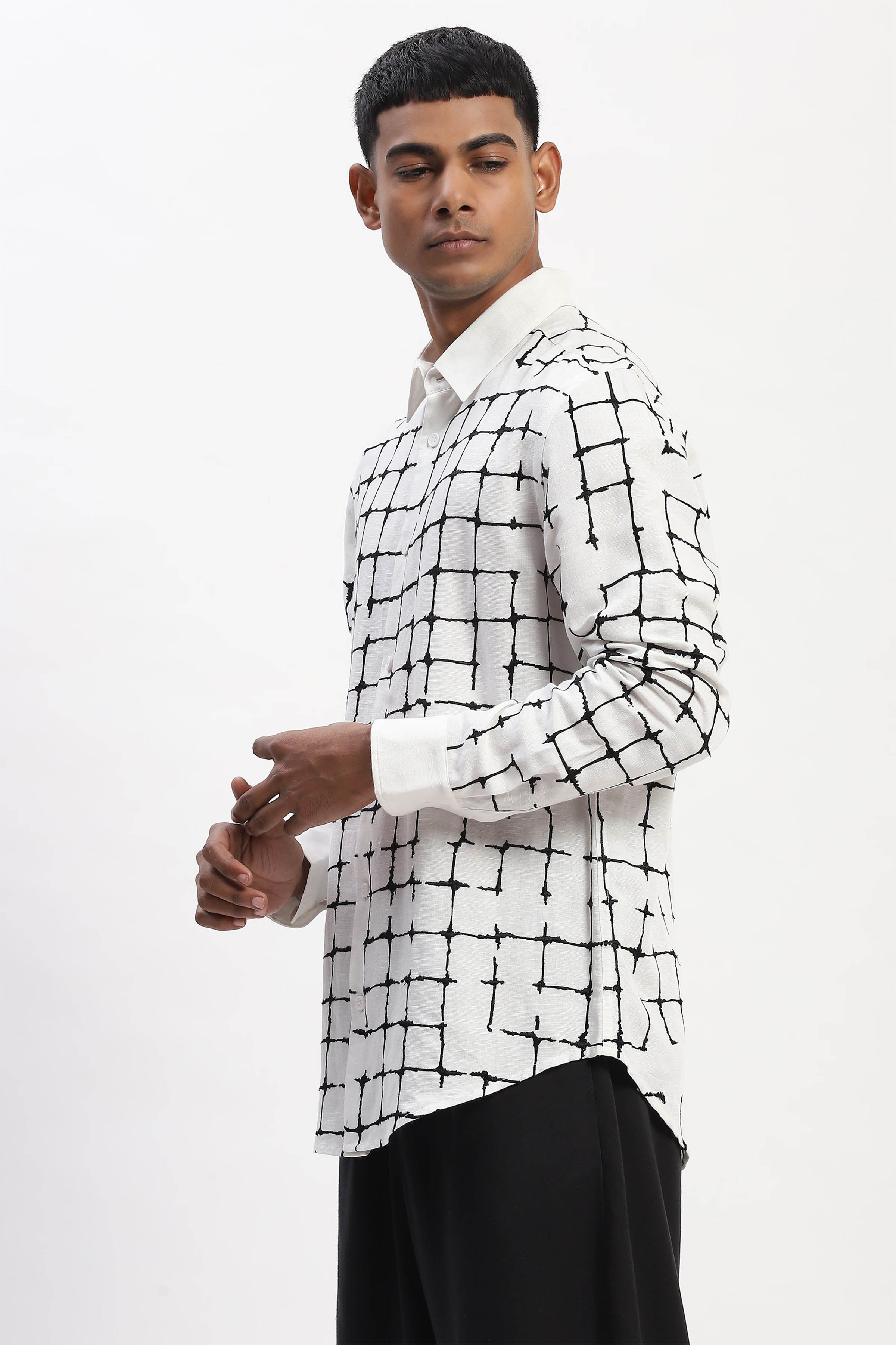 Shirt Black White