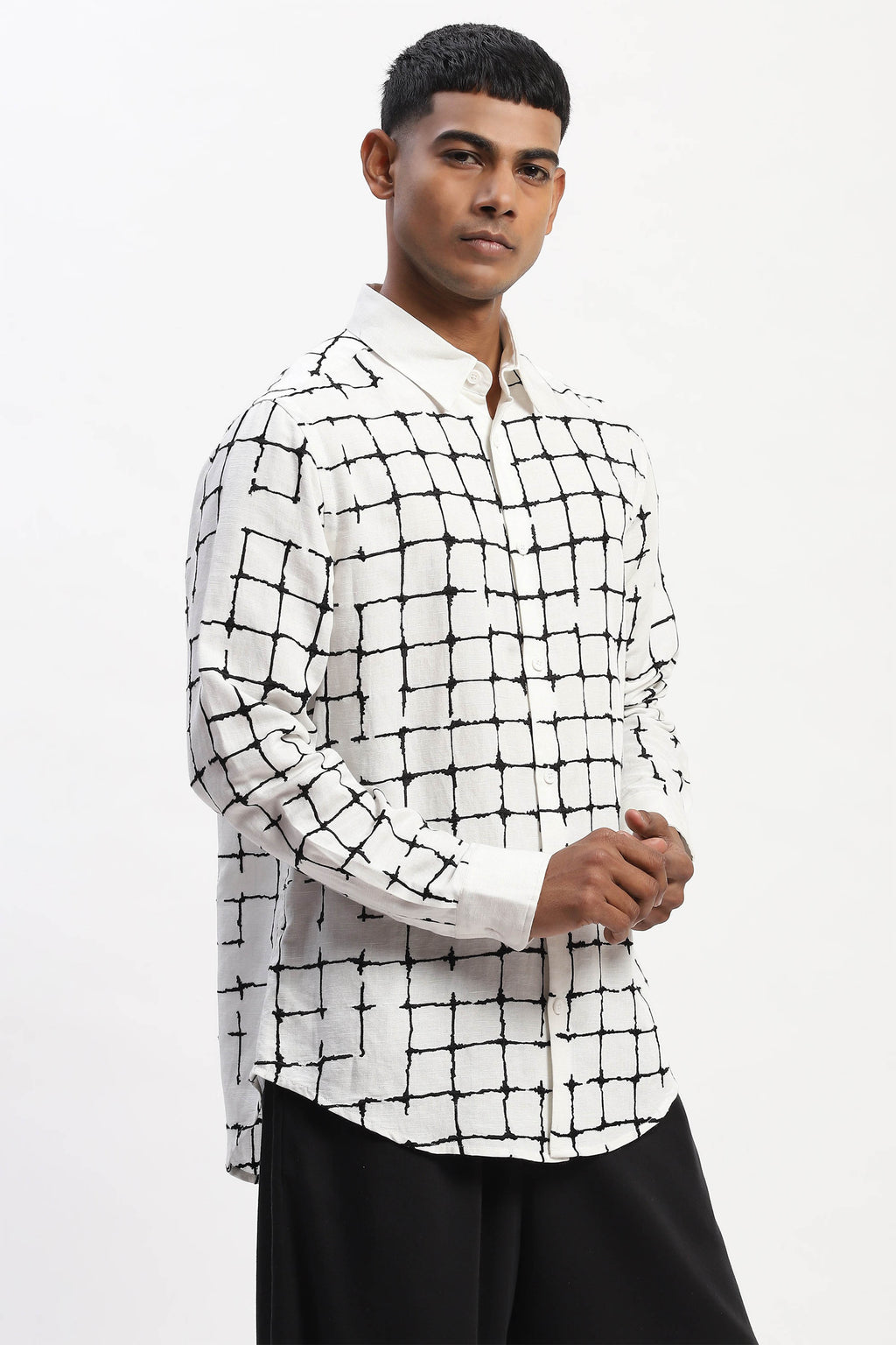 Shirt Black White