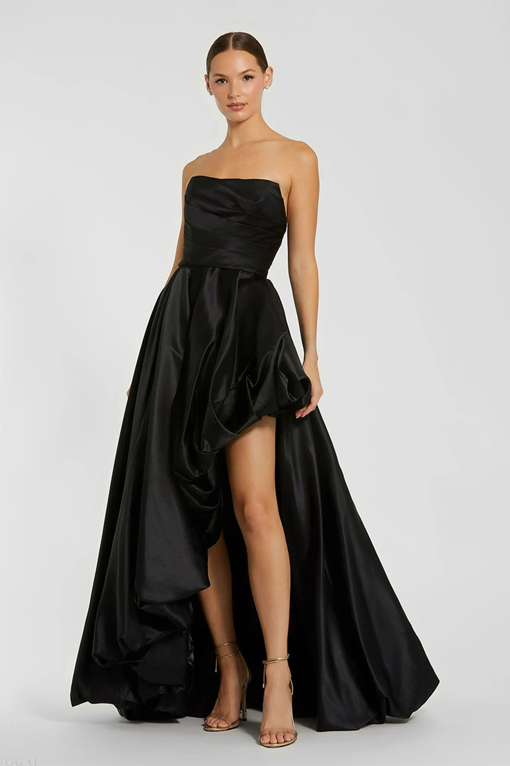 GOWN RED EMERALD BLACK