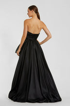 GOWN RED EMERALD BLACK