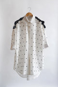 SHIRT WHITE WITH BLACK