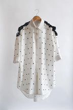 SHIRT WHITE WITH BLACK