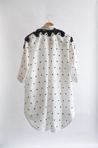 SHIRT WHITE WITH BLACK