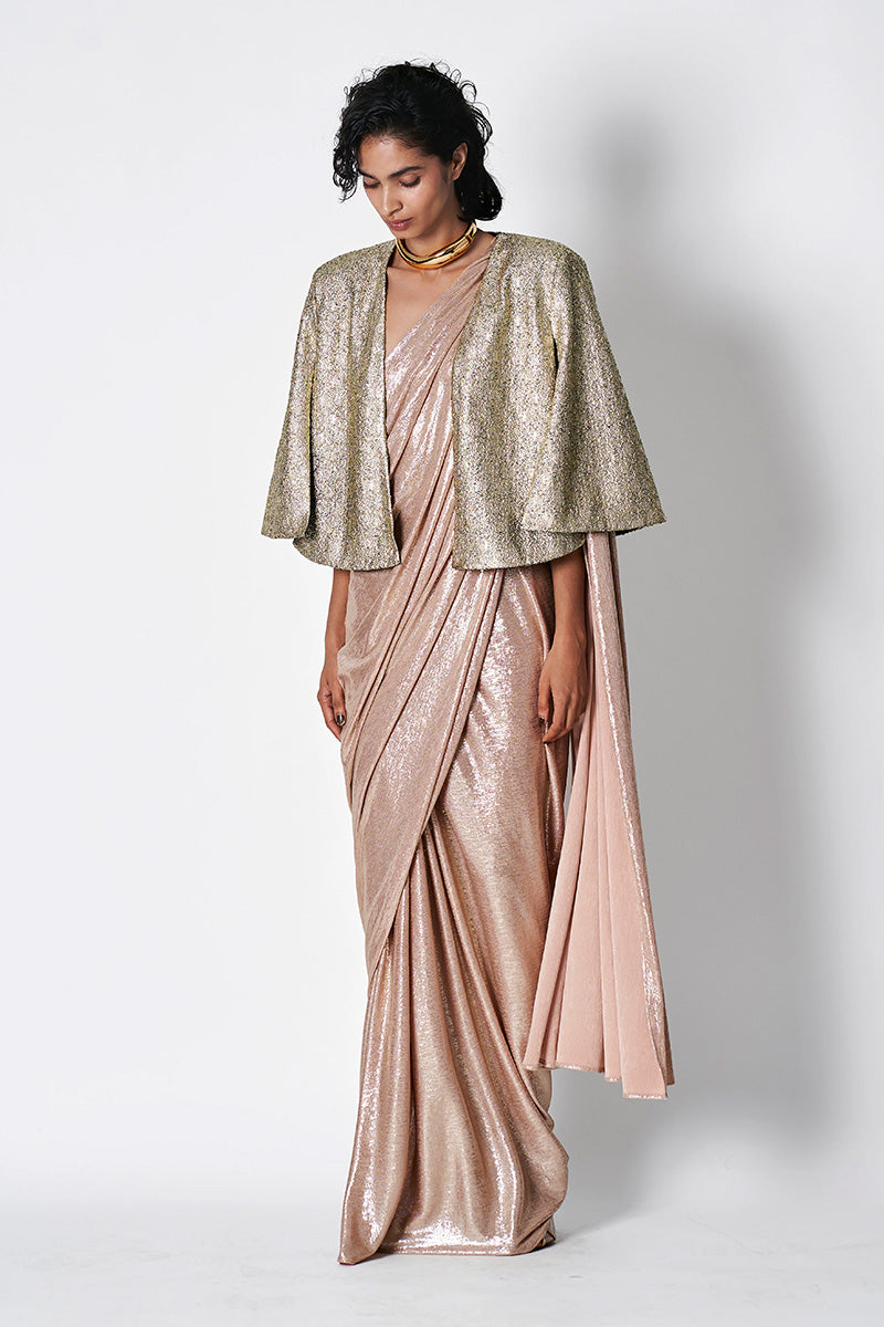 CAPE BLACK WITH PINK
