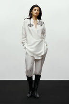 SHIRT BLACK WITH WHITE