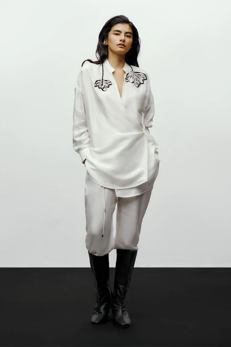 SHIRT BLACK WITH WHITE
