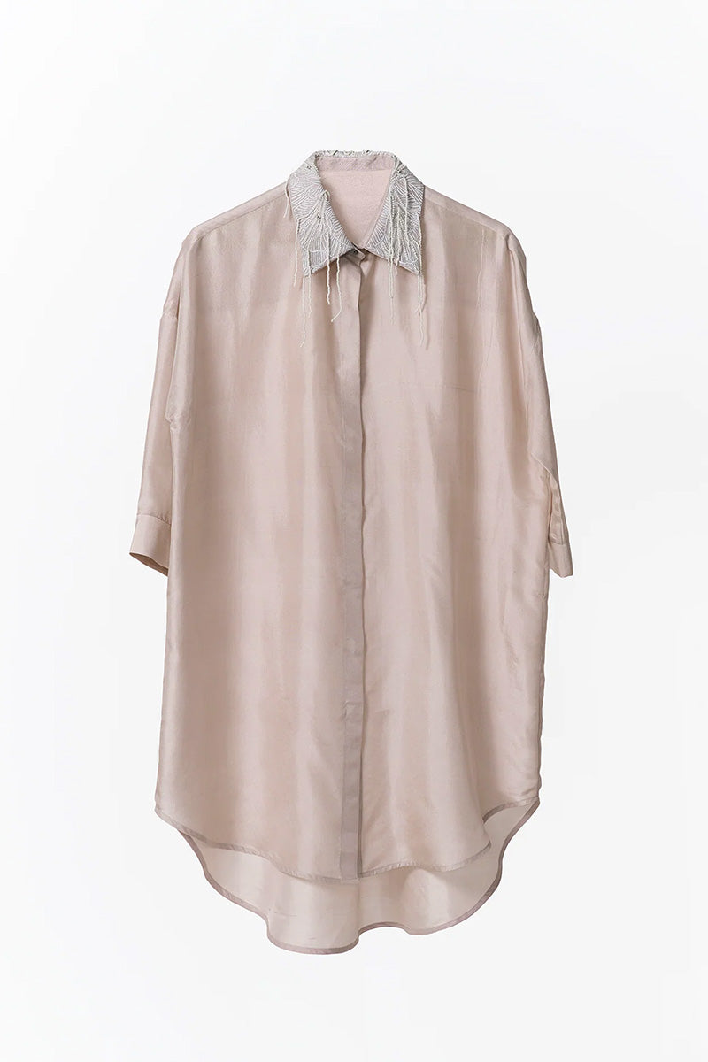 SHIRT CHAMPAGNE BLACK AND WHITE