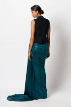 JACKET BLACK WITH EMERALD