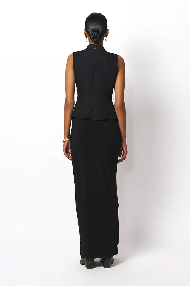 SKIRT BLACK WITH WHITE
