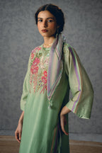 Kurta Pant Scarf Sky Blue