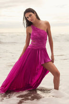 GOWN FUSCHIA GREEN