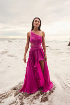 GOWN FUSCHIA GREEN