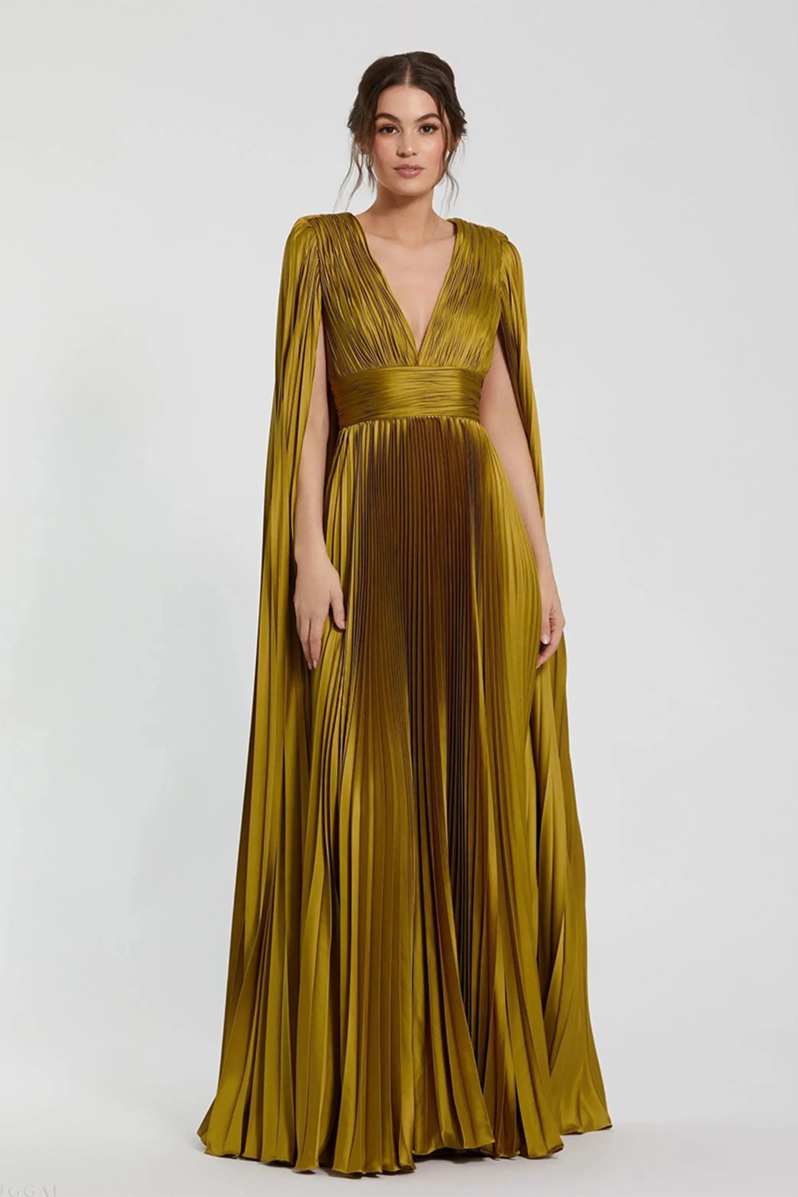 GOWN MUSTARD CHARTREUSE
