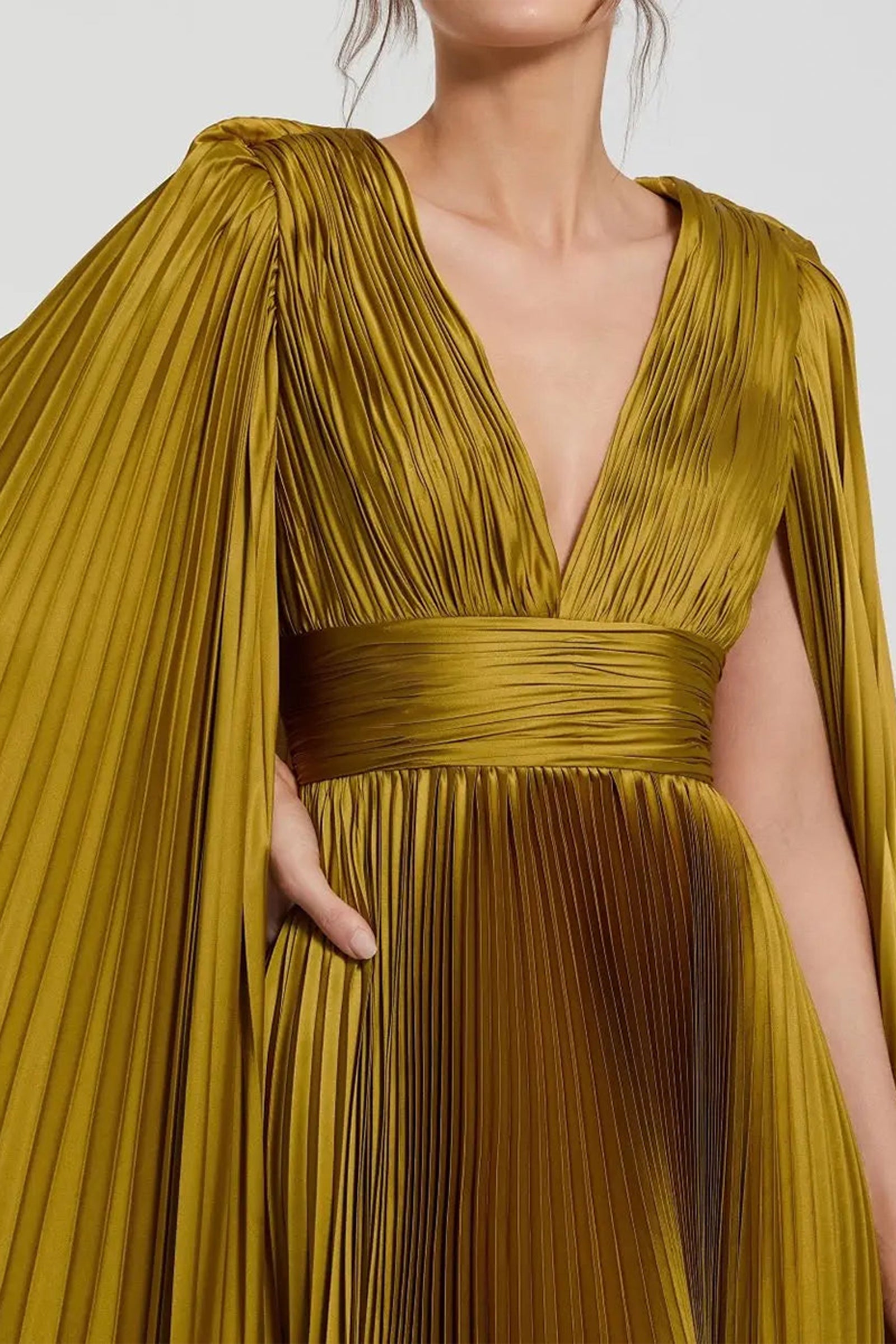 GOWN MUSTARD CHARTREUSE